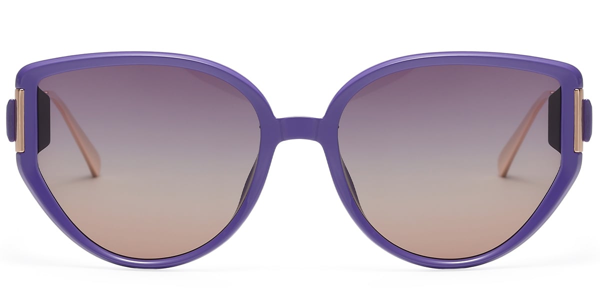 Geometric Sunglasses purple+purple-yellow_polarized