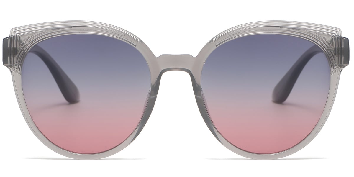 Geometric Sunglasses translucent-grey+grey-pink_polarized