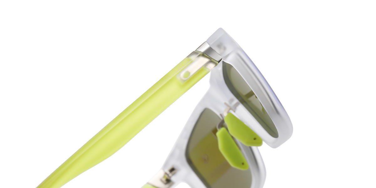 Square Sunglasses translucent+mirrored_green_polarized