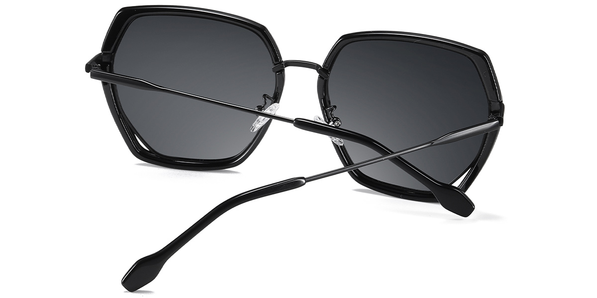 Geometric Sunglasses black+dark_grey_polarized