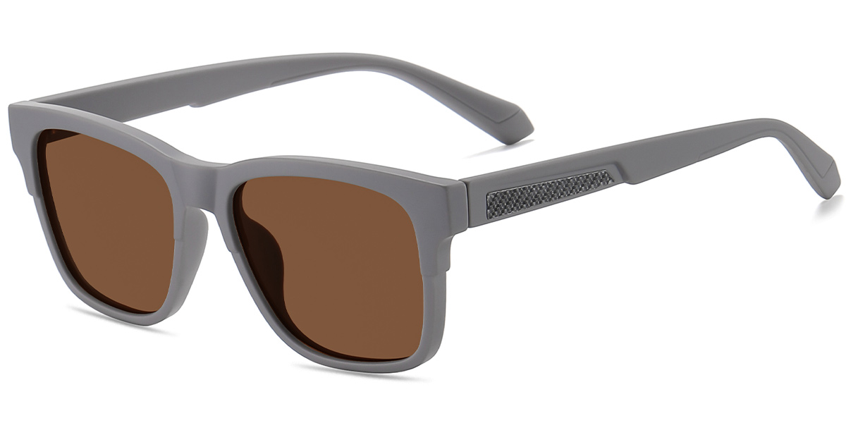 Square Sunglasses grey+amber_polarized