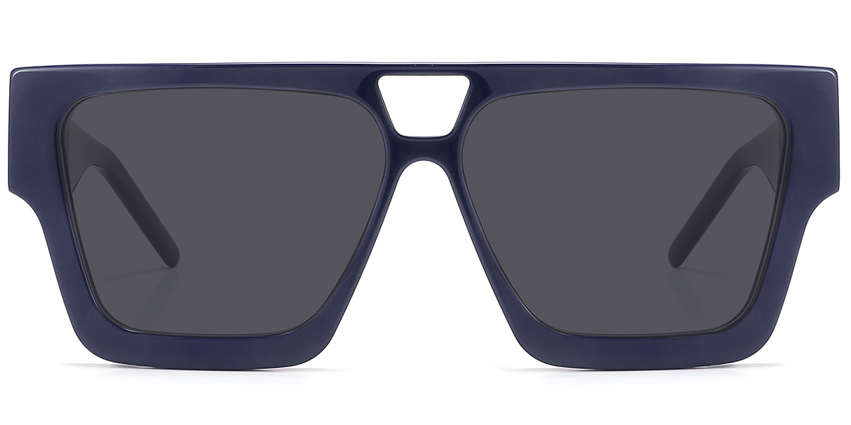 Acetate Aviator Sunglasses dark_blue+dark_grey_polarized