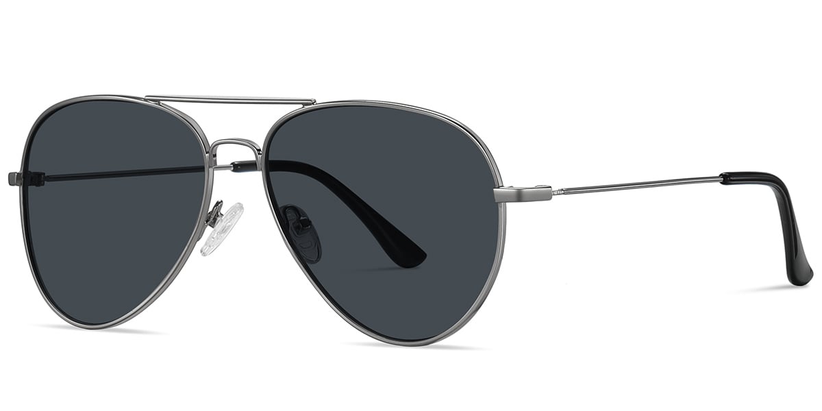 Aviator Sunglasses gun_metal+dark_grey