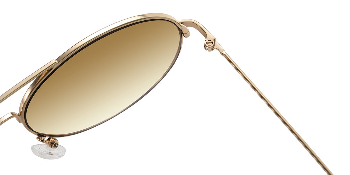 Aviator Sunglasses gold+gradient_amber