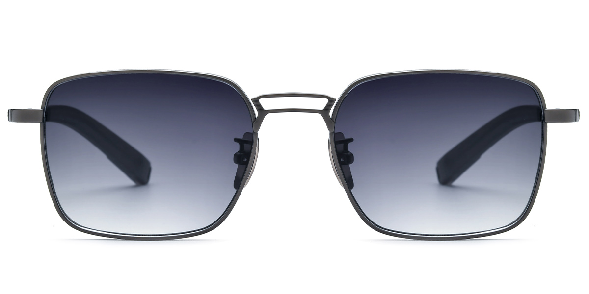 Titanium Square Sunglasses grey+gradient_grey_polarized