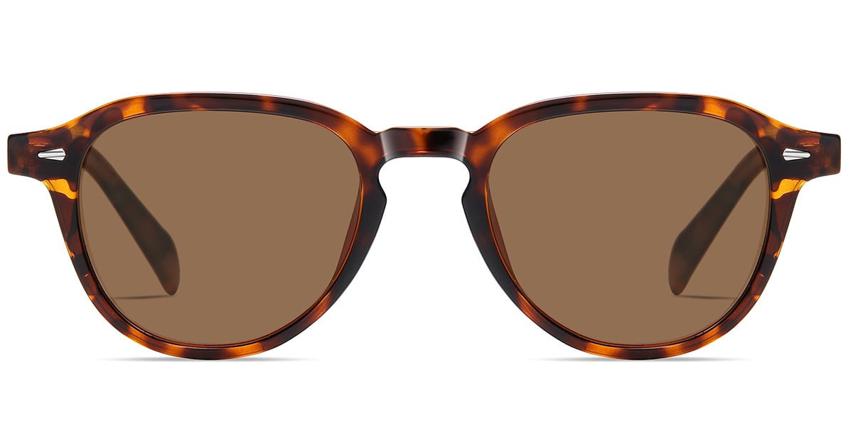 Acetate Square Sunglasses tortoiseshell+amber_polarized