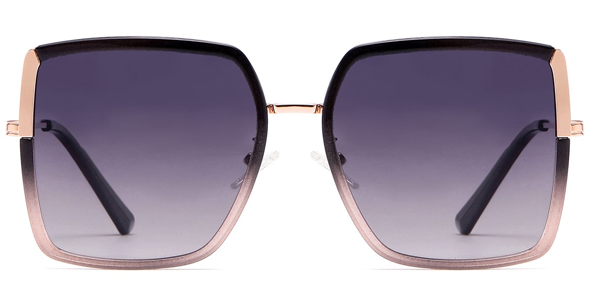 Square Sunglasses gradient_pink+gradient_grey_polarized
