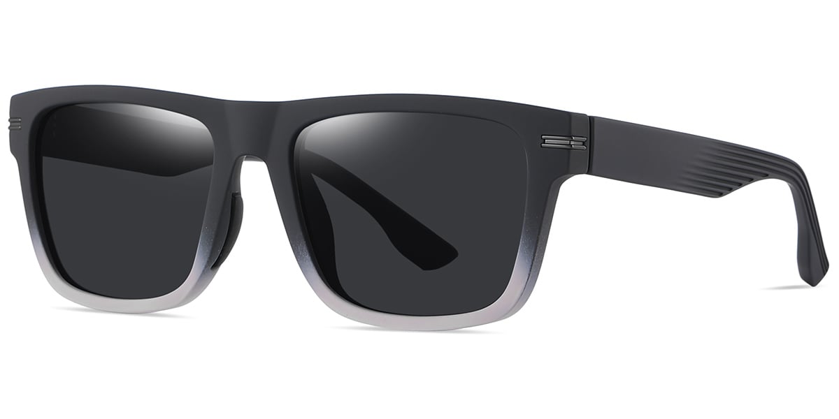 Square Sunglasses gradient_grey+dark_grey_polarized