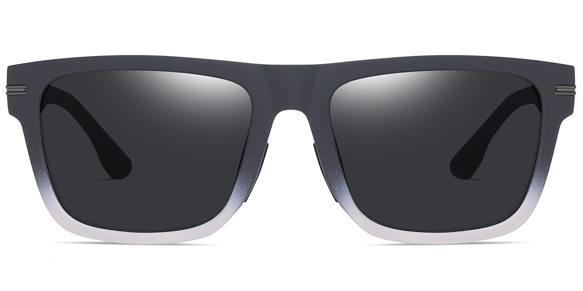 Square Sunglasses gradient_grey+dark_grey_polarized