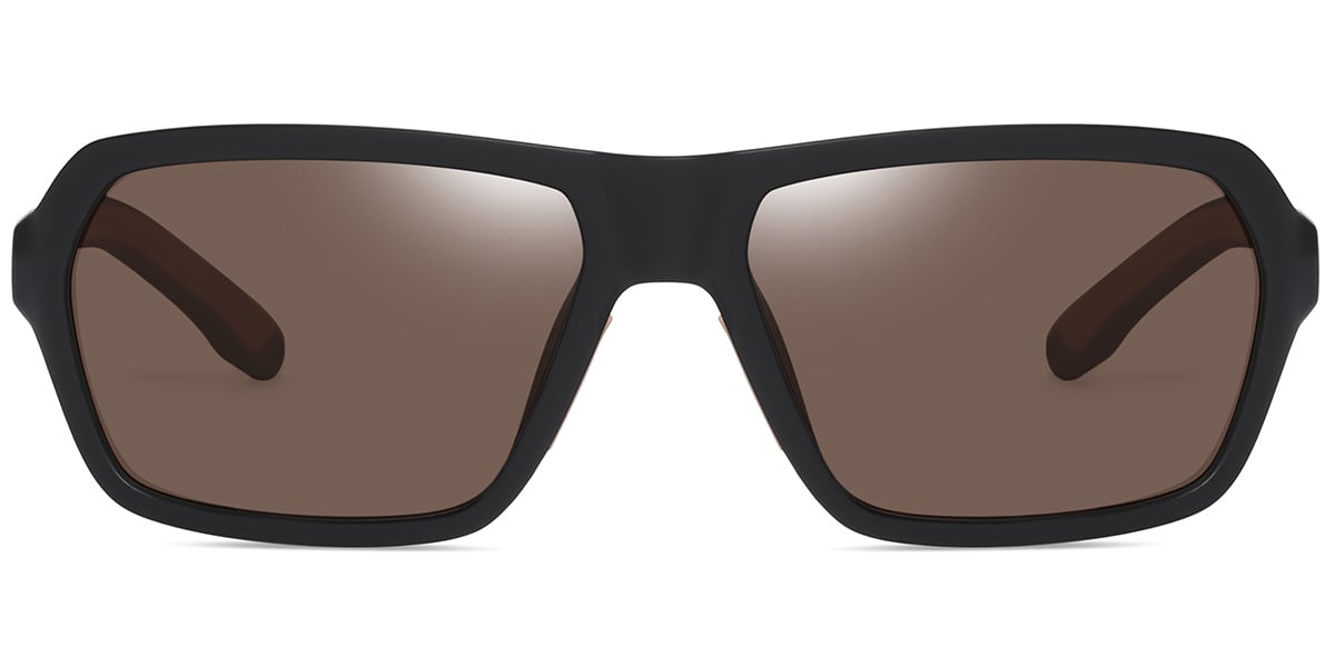 Rectangle Sunglasses brown+amber_polarized