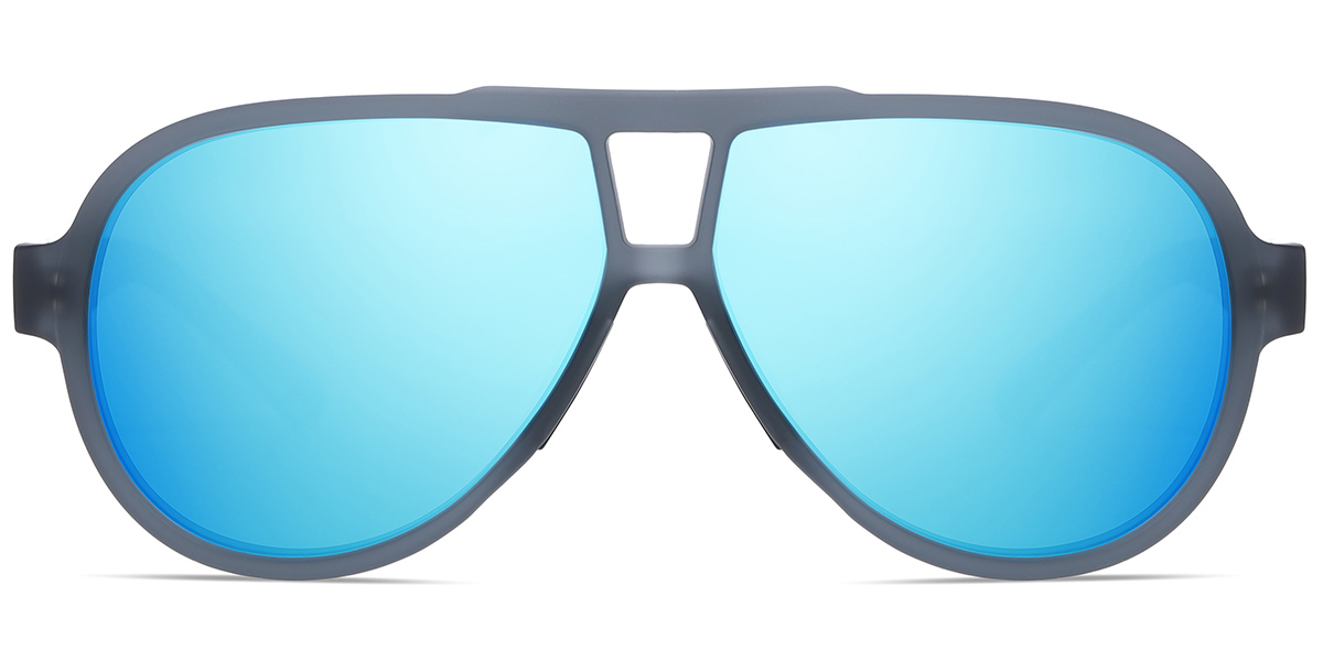 Aviator Sunglasses grey+mirrored_ice_blue_polarized