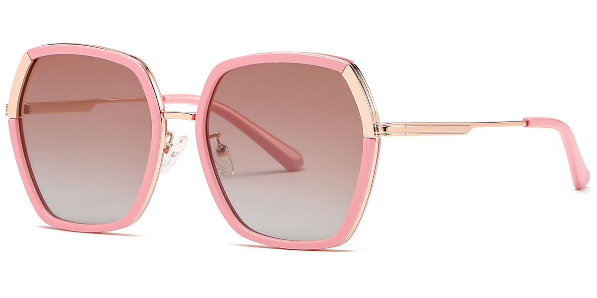 Square Sunglasses pink+gradient_pink_polarized