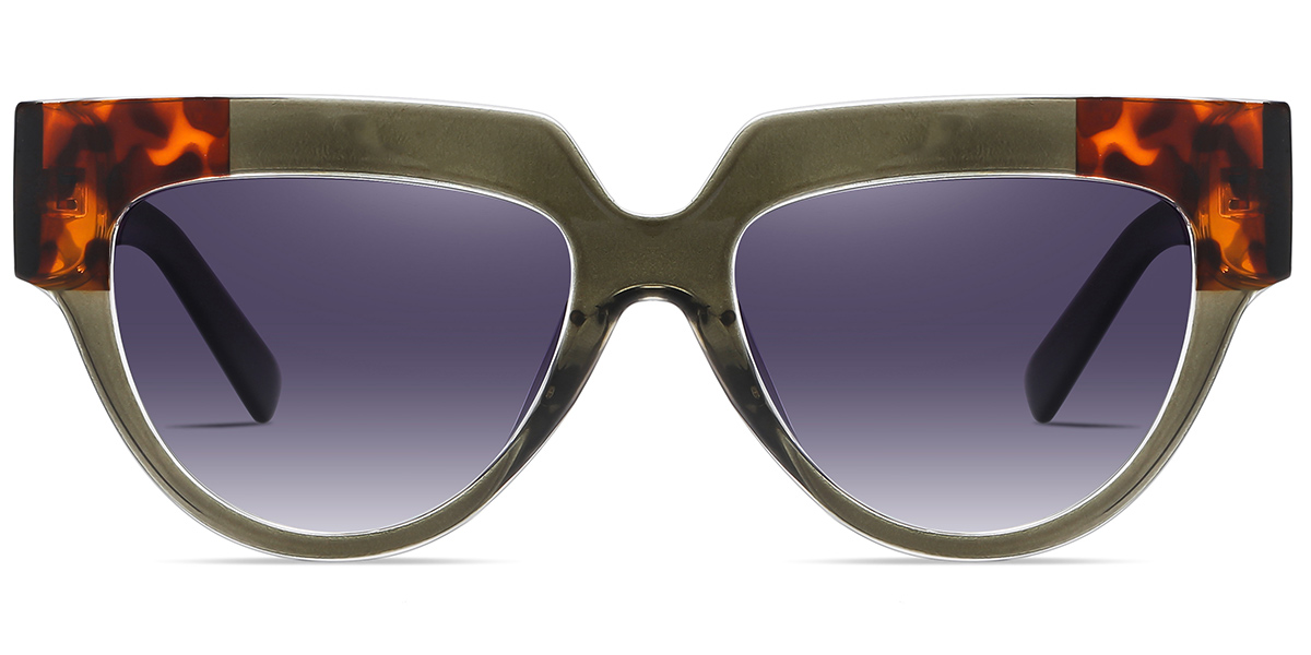 Acetate Geometric Sunglasses 