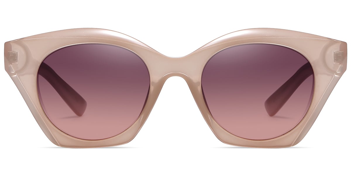 Acetate Square Sunglasses translucent-brown+red-amber_polarized