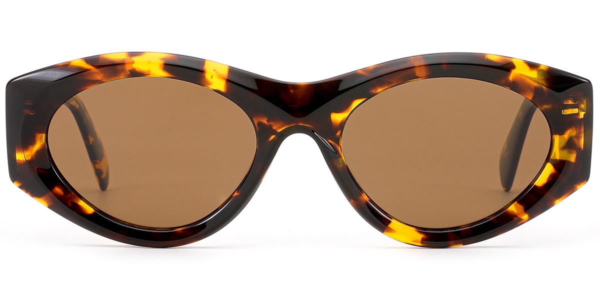 Acetate Oval Sunglasses 