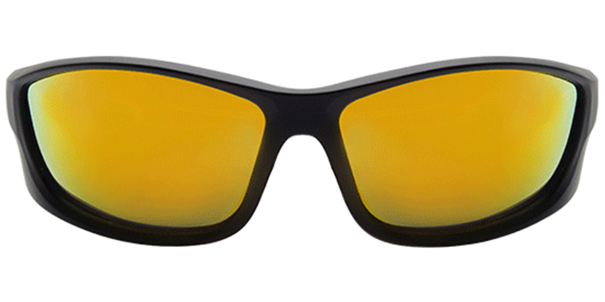 Rectangle Sunglasses black+mirrored_yellow_polarized