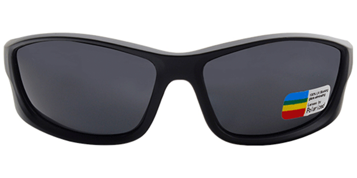 Rectangle Sunglasses black+dark_grey_polarized