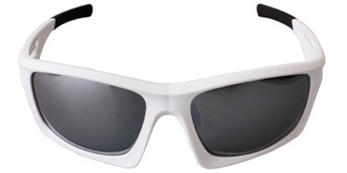 Rectangle Sunglasses white+dark_grey_polarized