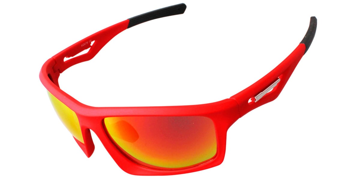 Rectangle Sunglasses red+mirrored_red_polarized