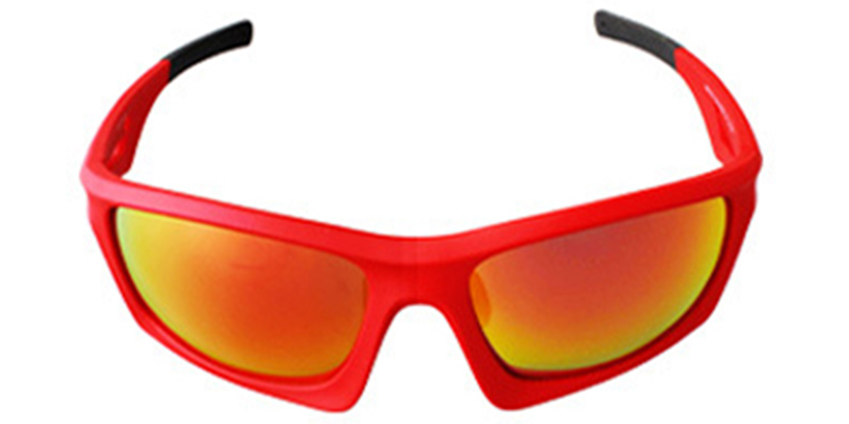 Rectangle Sunglasses red+mirrored_red_polarized
