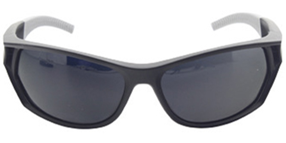 Rectangle Sunglasses matte-black+dark_grey_polarized