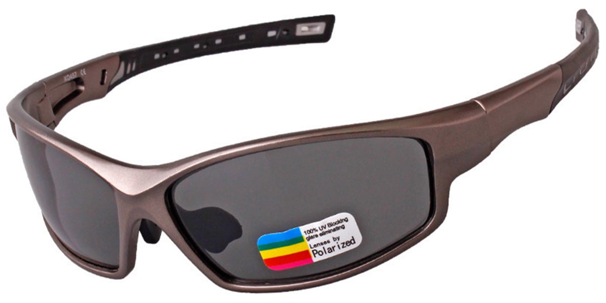 Rectangle Sunglasses brown+dark_grey_polarized