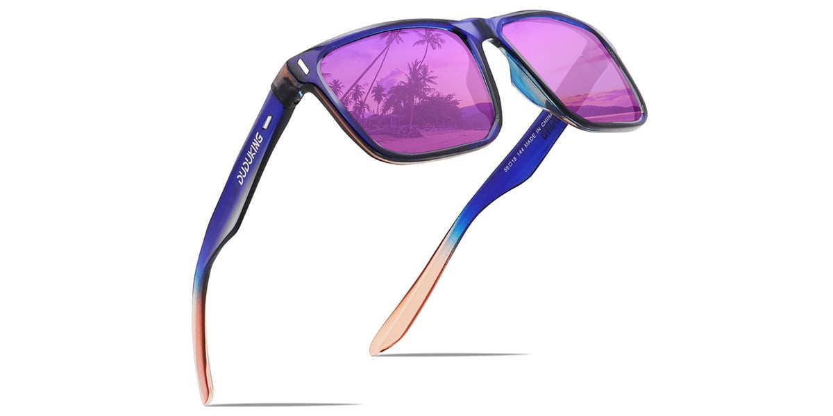 Square Sunglasses purple+mirrored_purple_polarized