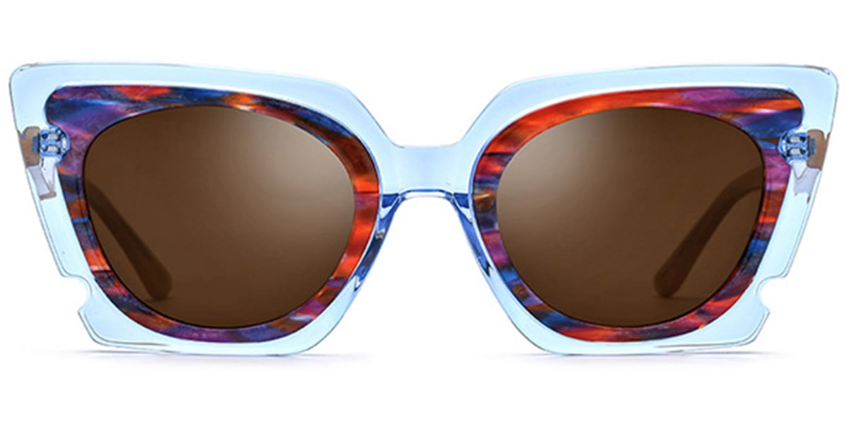 Acetate Square Oval Sunglasses 