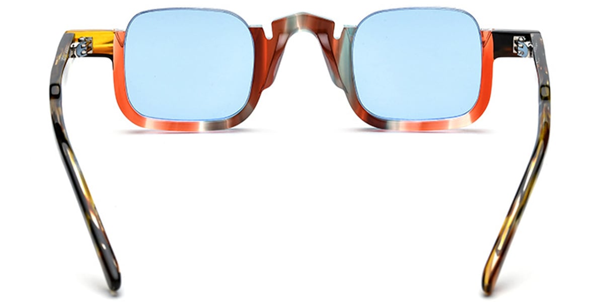 Acetate Square Sunglasses pattern-blue+light_blue