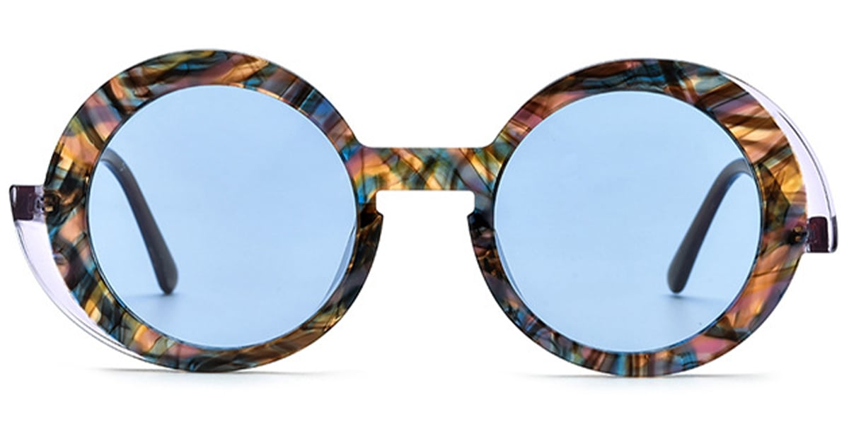 Acetate Round Sunglasses 