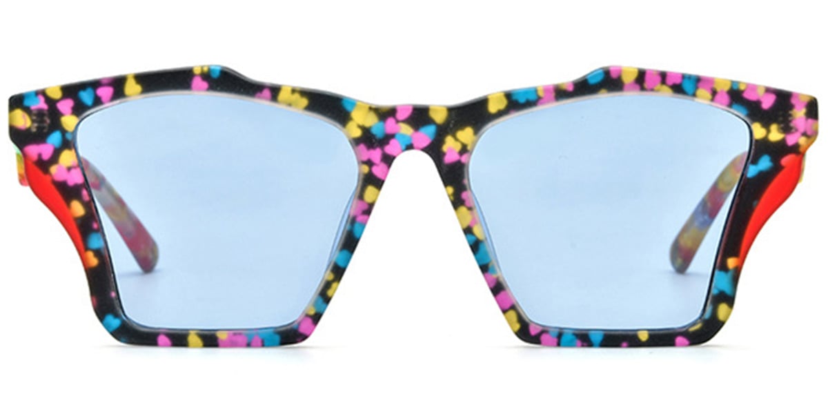 Acetate Geometric Sunglasses 