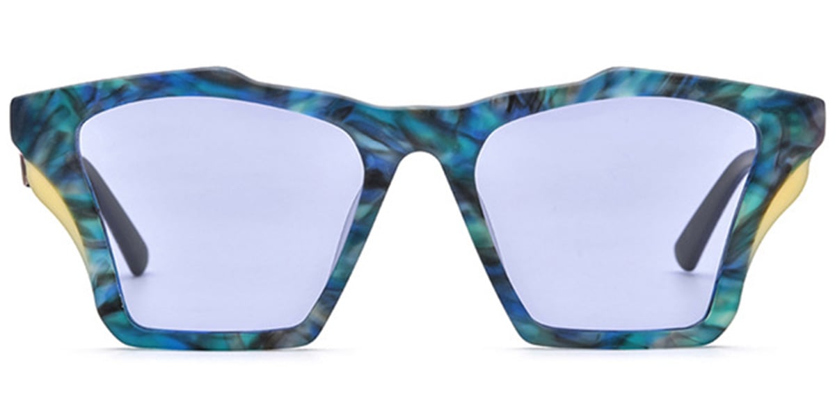 Acetate Geometric Sunglasses 