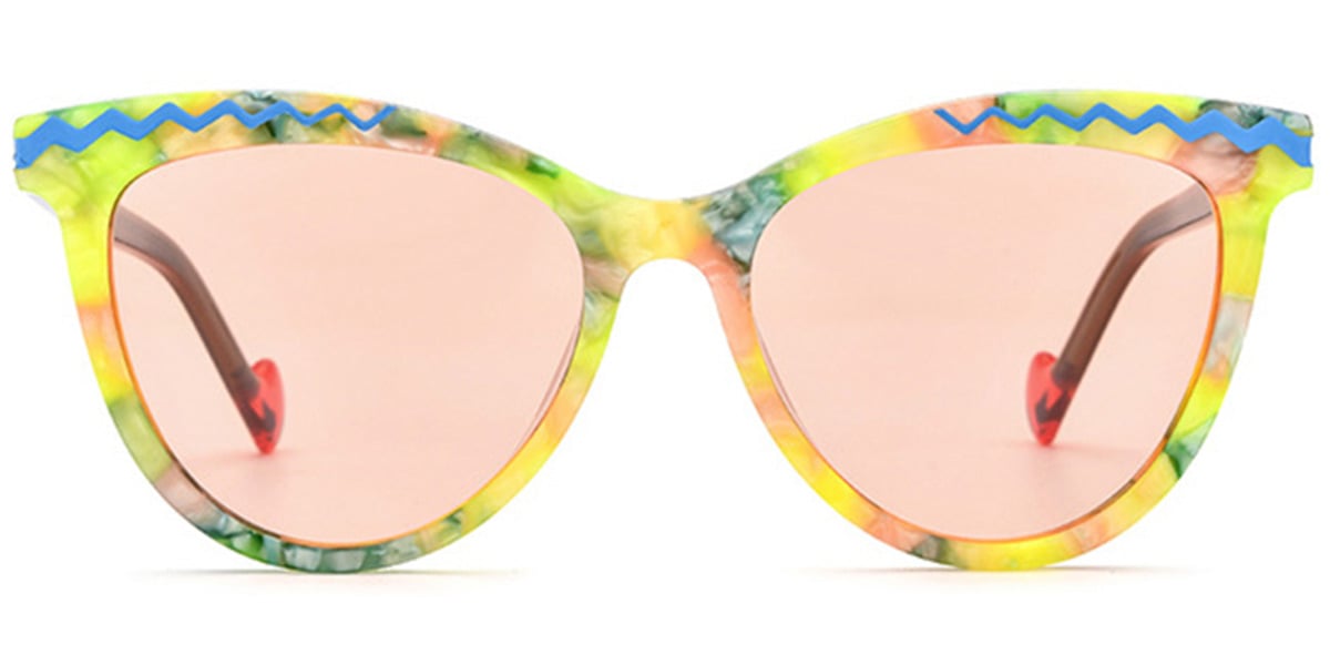 Acetate Cat Eye Sunglasses 