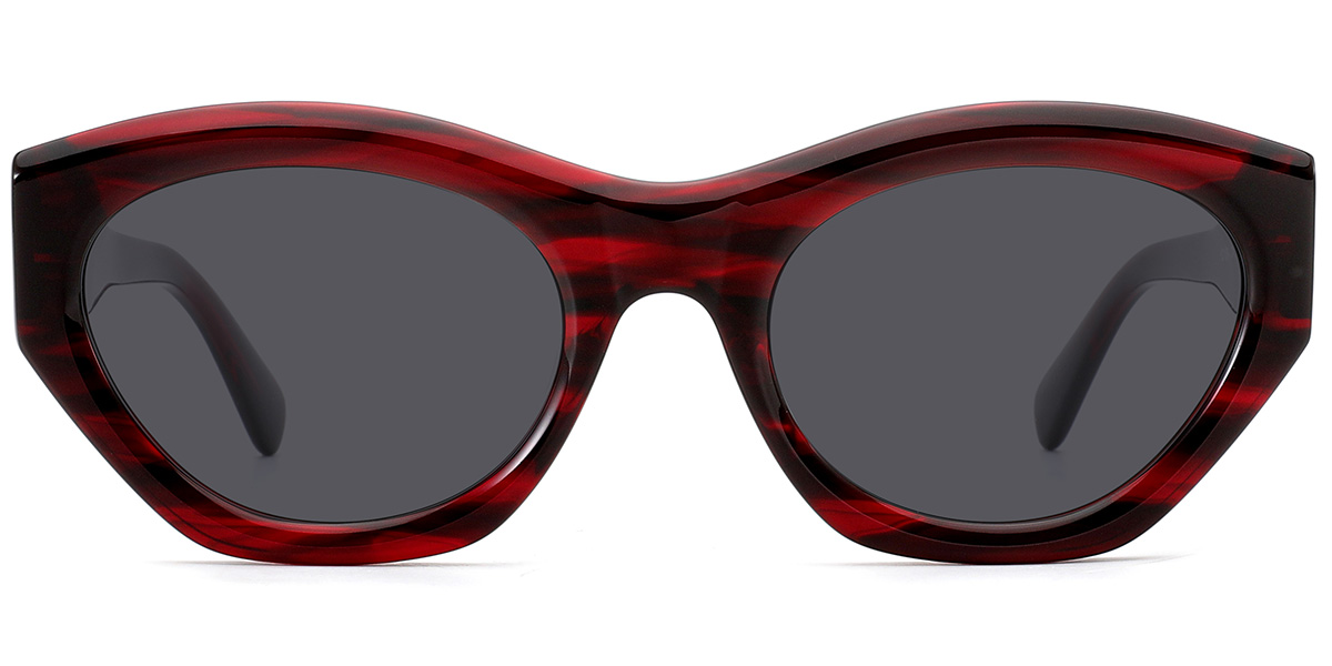 Acetate Geometric Sunglasses 