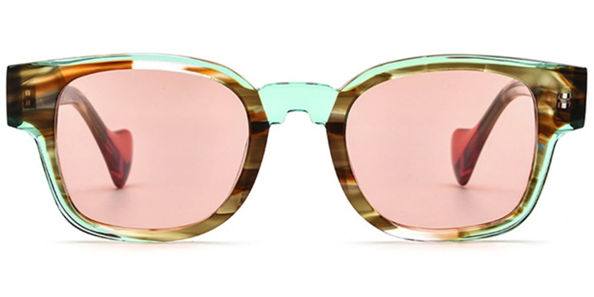 Acetate Square Sunglasses 