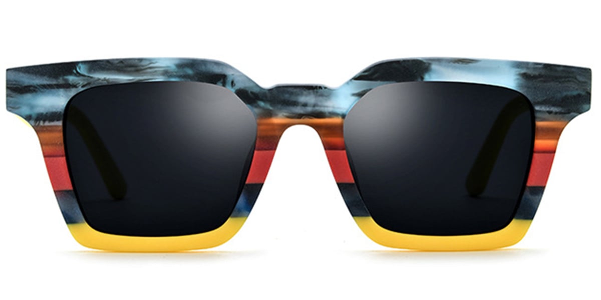 Acetate Square Sunglasses 