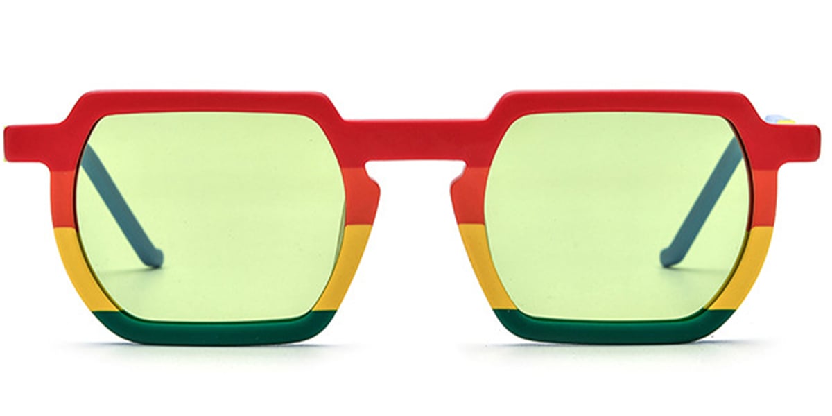 Acetate Square Sunglasses 