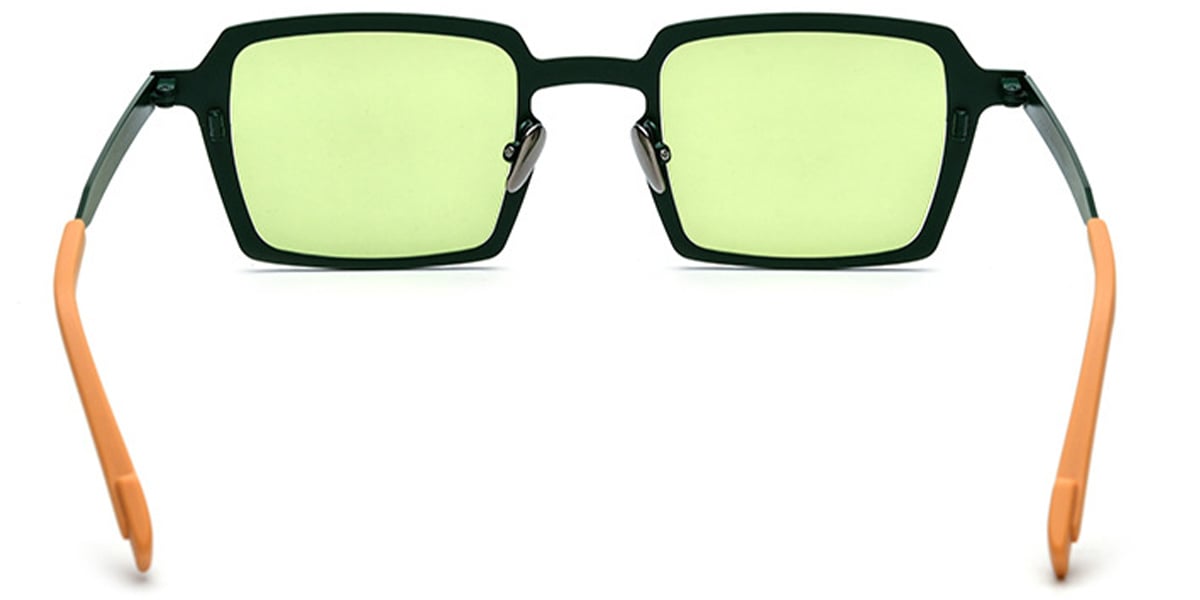 Titanium Square Sunglasses pattern-green+green_polarized