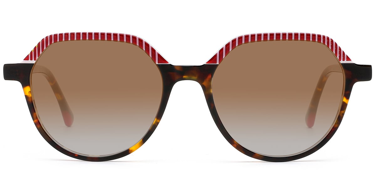 Acetate Geometric Sunglasses 