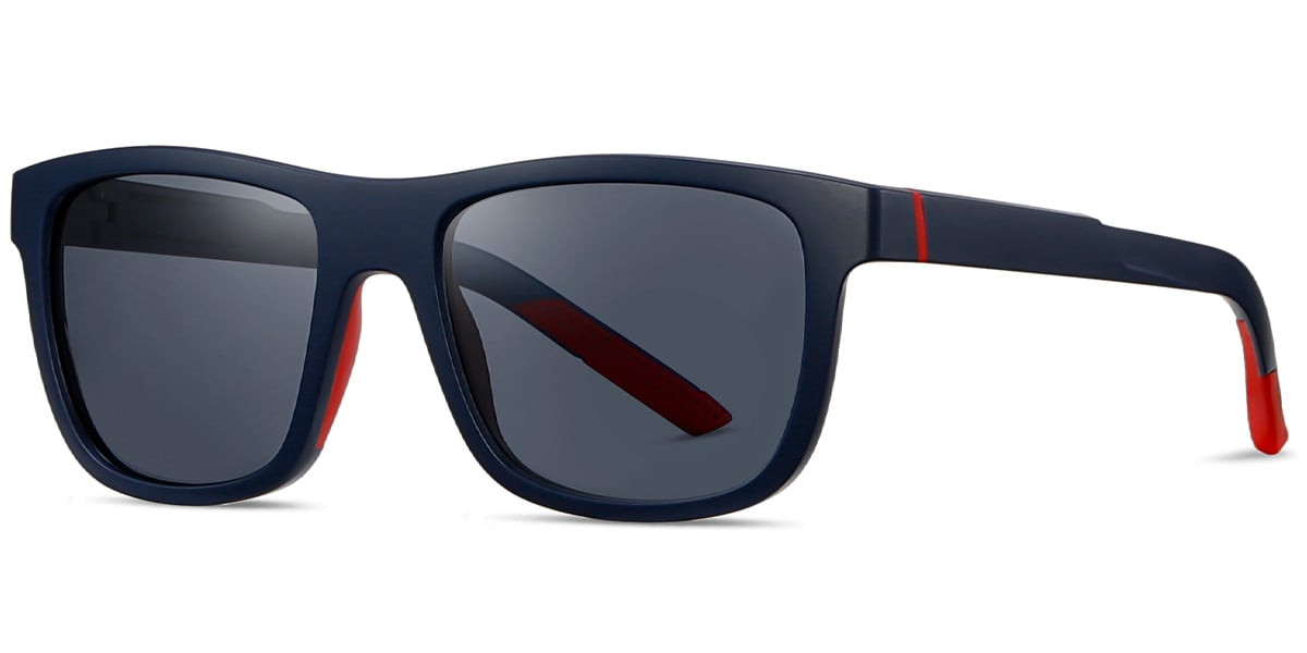 Rectangle Sunglasses blue+blue_polarized