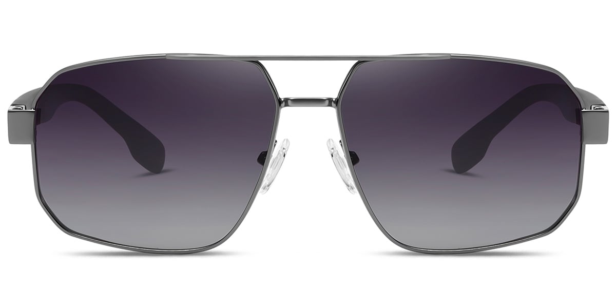 Aviator Sunglasses gun_metal+dark_grey_polarized