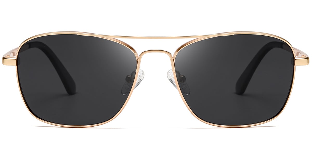 Aviator Sunglasses gold+dark_grey_polarized