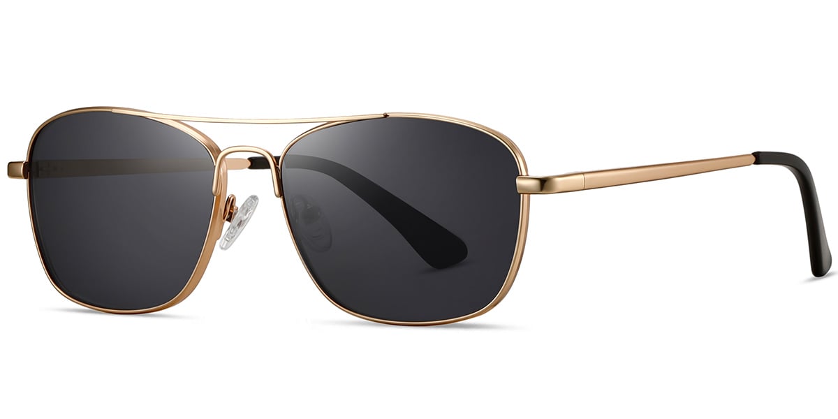 Aviator Sunglasses gold+dark_grey_polarized