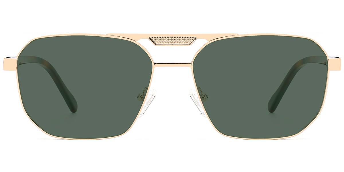 Aviator Sunglasses gold+dark_green_polarized