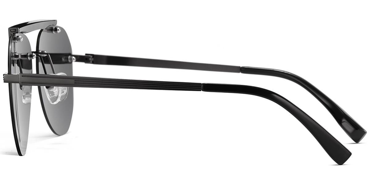 Aviator Sunglasses gun_metal+dark_grey_polarized