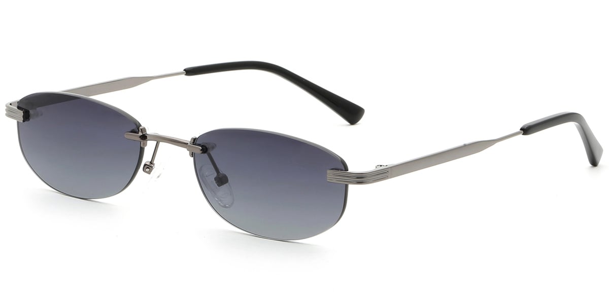 Acetate Oval Sunglasses grey+gradient_grey_polarized