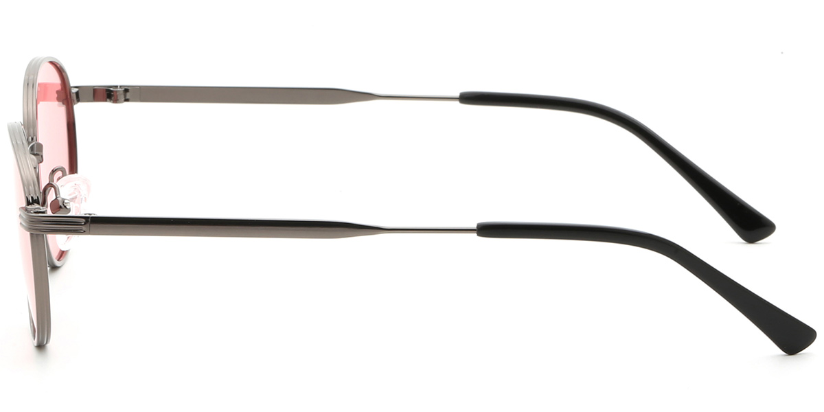 Acetate Oval Sunglasses grey+rose_polarized