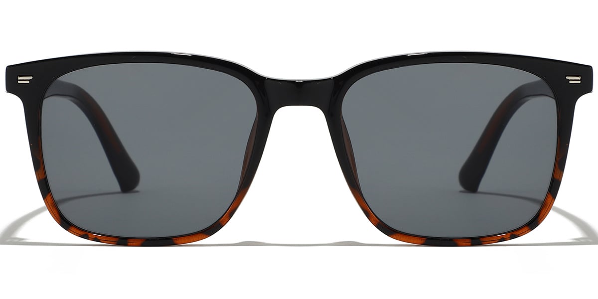 Square Sunglasses pattern-brown+dark_grey