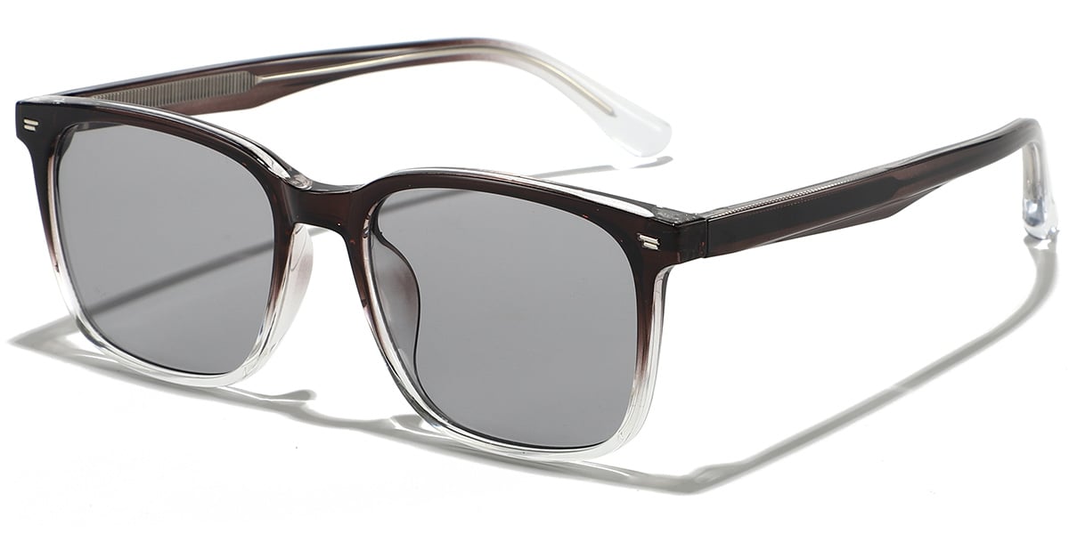 Square Sunglasses gradient_brown+light_grey