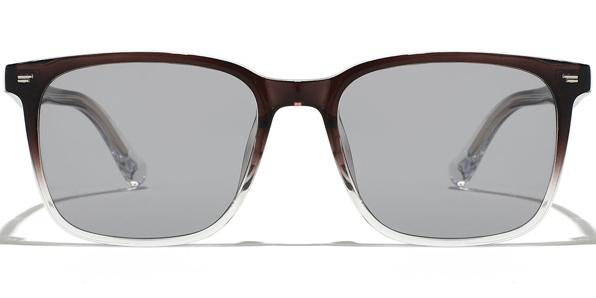 Square Sunglasses gradient_brown+light_grey